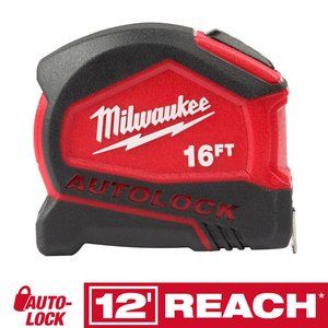 Milwaukee Tape Measure Compact Auto Lock Retractab